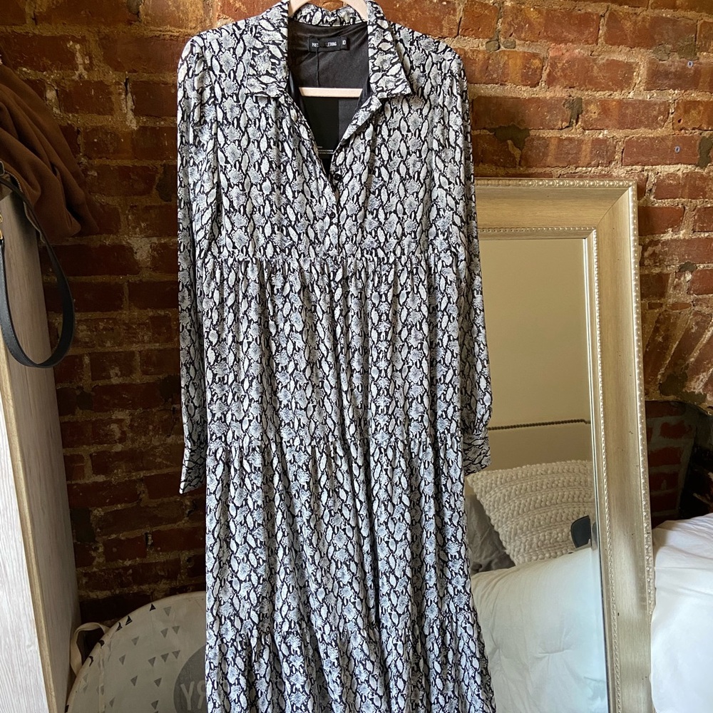 NWT Snake print maxi dress